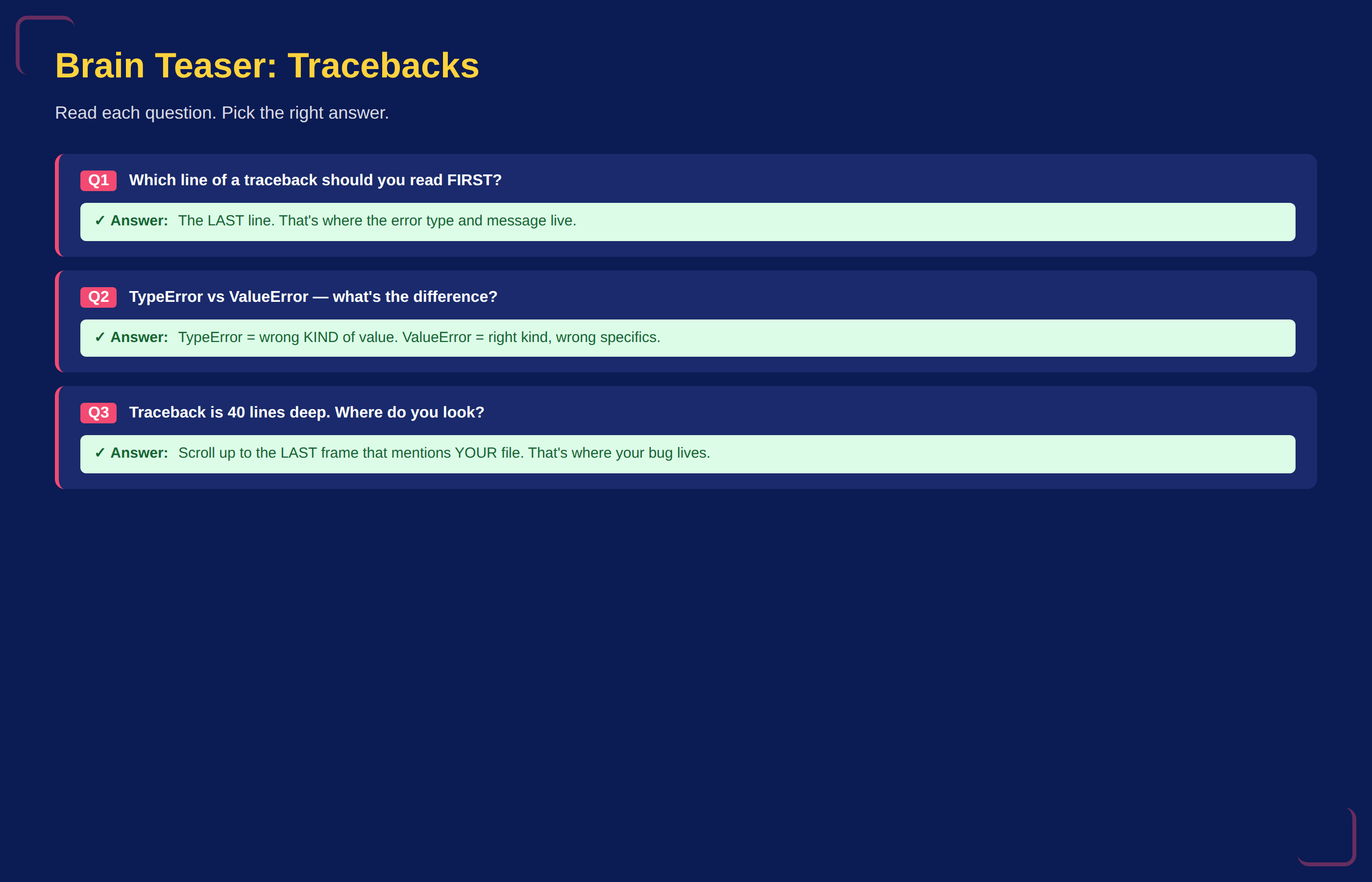 understanding tracebacks in python askpython Images... Eduzza